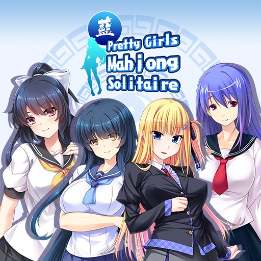 Pretty Girls Mahjong Solitaire - Blue