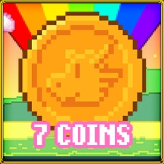 7 coins collected