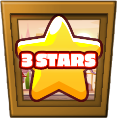 3 stars earned