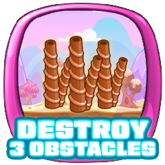 Destroy 3 obstacles